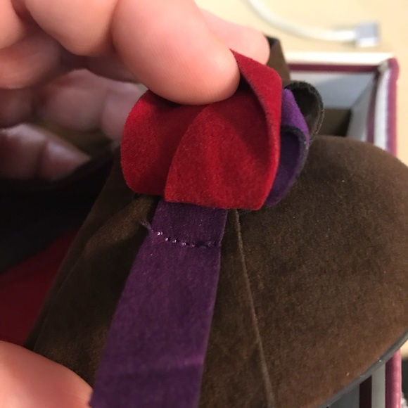 NWOT Brown Purple Red Flats - Picture 5 of 5